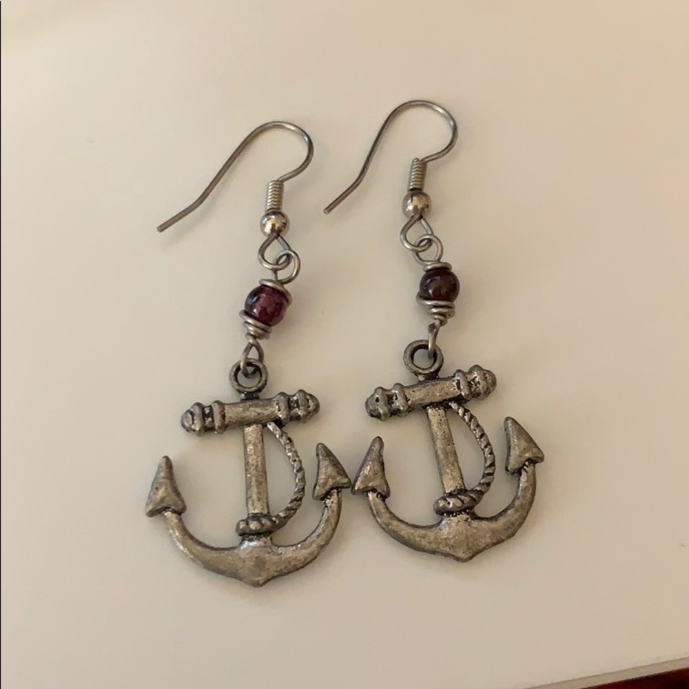 Anchor earrings